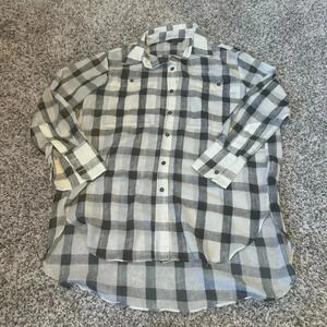 Oversized Buffalo Plaid Shirt